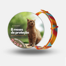 Coleira Universal Antipulgas e Carrapatos para Cães e Gatos Ajustável 8 Meses de Proteção