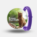 Coleira Universal Antipulgas e Carrapatos para Cães e Gatos Ajustável 8 Meses de Proteção