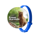 Coleira Universal Antipulgas e Carrapatos para Cães e Gatos Ajustável 8 Meses de Proteção