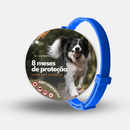 Coleira Universal Antipulgas e Carrapatos para Cães e Gatos Ajustável 8 Meses de Proteção