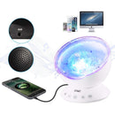 Abajur Projetor de Ondas com Caixa de Som Embutida