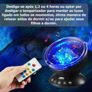 Abajur Projetor de Ondas com Caixa de Som Embutida