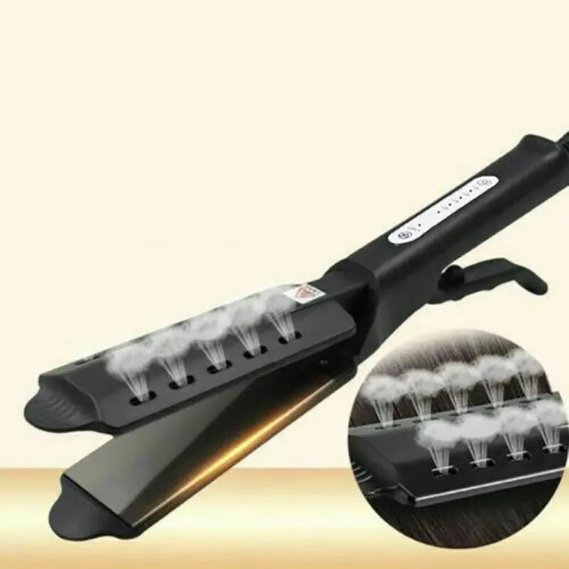 Alisador de Cabelo Profissional Aliss Hair Alisa Modela Faz Cachos e Chapinha Ferro Plano de quatro Engrenagens Bivolt 110v / 220v