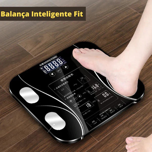 Balança Eletrônica Digital Inteligente Fitness Profissional