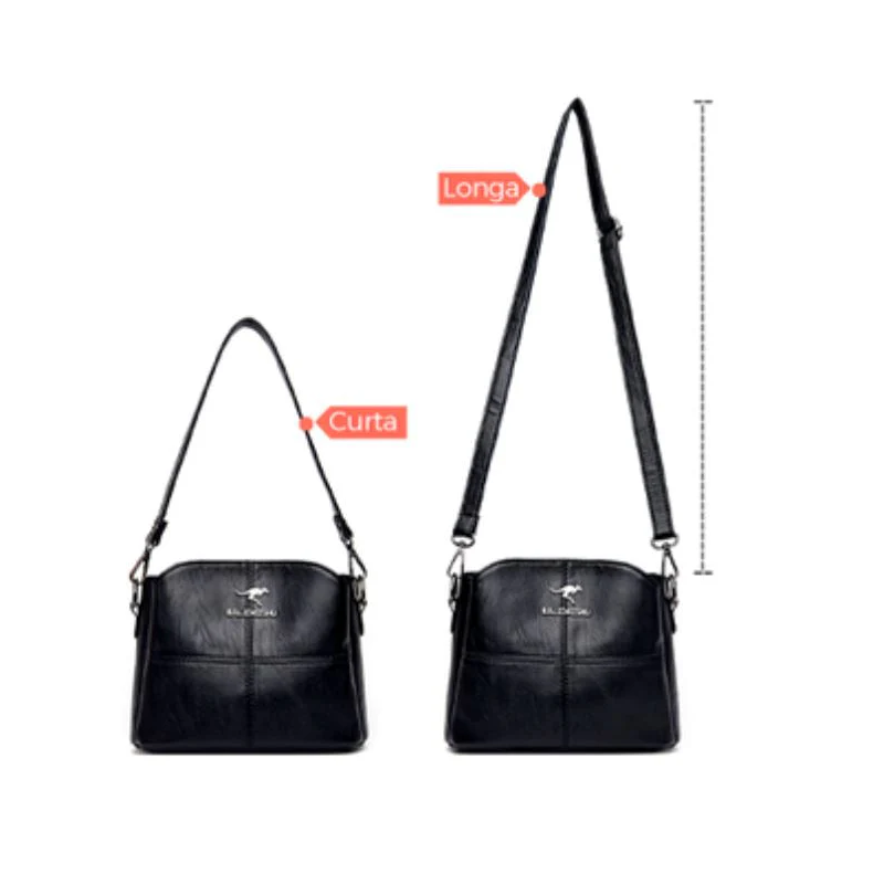 Bolsa Feminina de Ombro em couro PU Super Resistente
