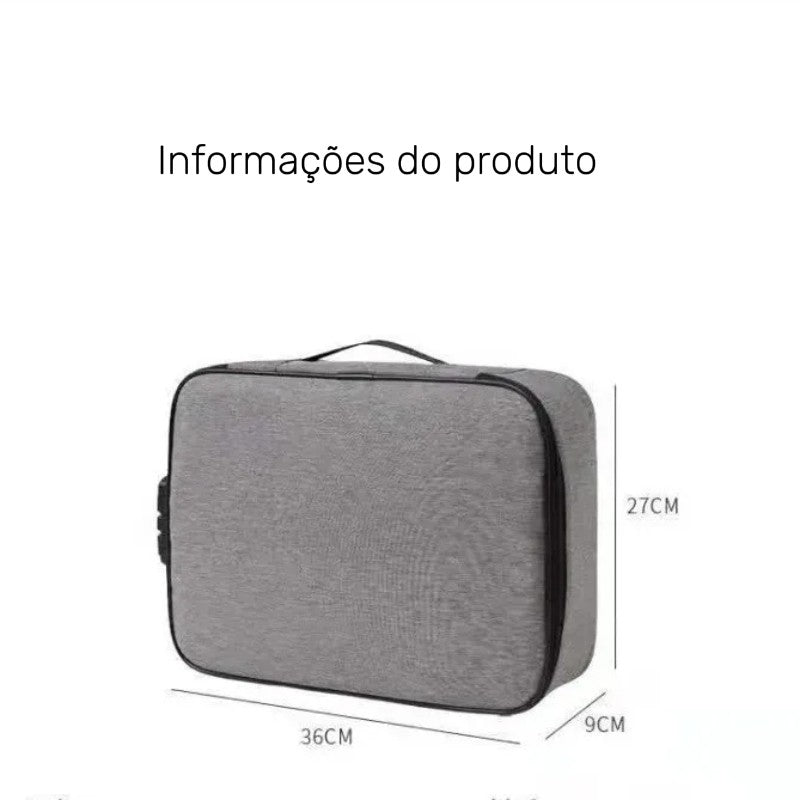 Bolsa Organizadora OrgaLux 3 Camadas e Espaço para Cartões