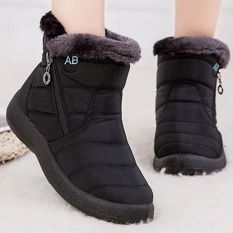 Bota Feminina Impermeável para Inverno Quente e Confortável à prova D’água
