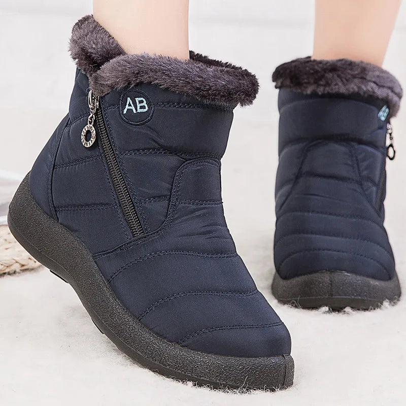 Bota Feminina Impermeável para Inverno Quente e Confortável à prova D’água