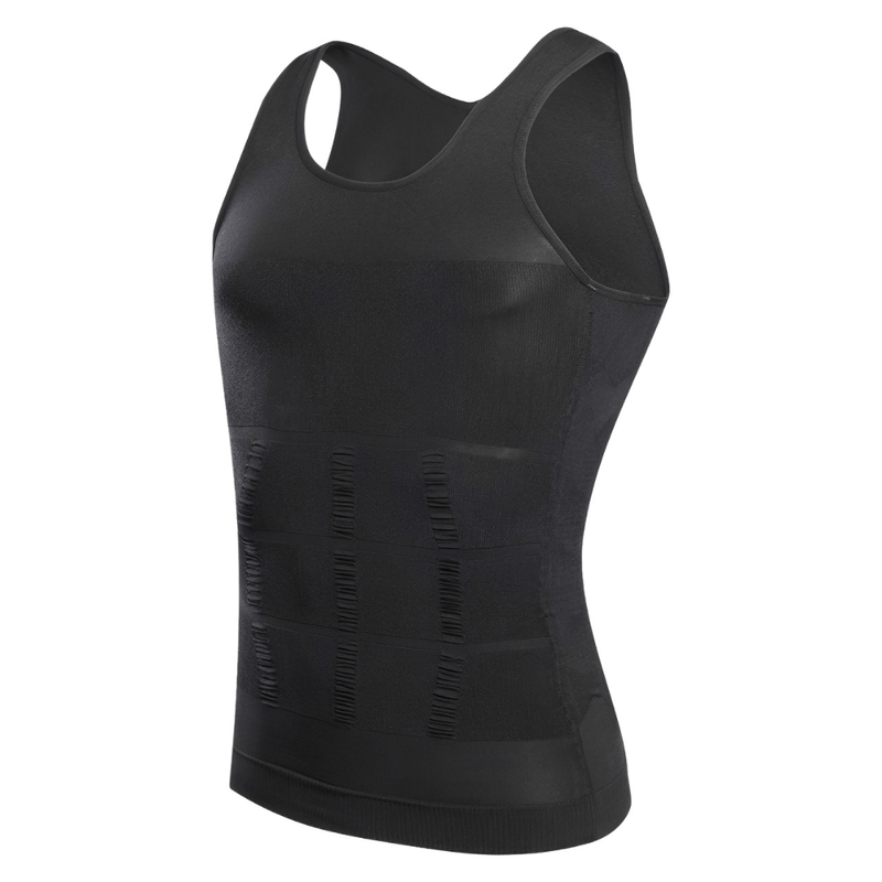 Camisa Masculina de Compressão Ultrafina Fit Shape Pro Modela sem Apertar