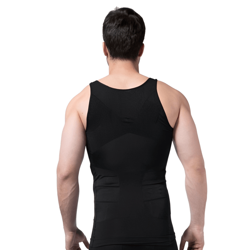 Camisa Masculina de Compressão Ultrafina Fit Shape Pro Modela sem Apertar
