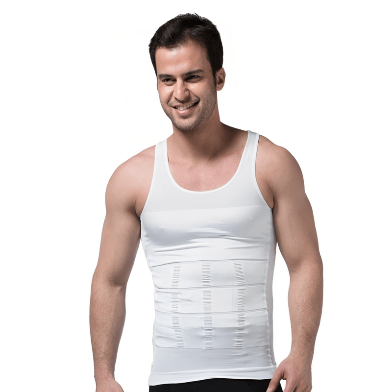 Camisa Masculina de Compressão Ultrafina Fit Shape Pro Modela sem Apertar