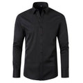 Camisa Masculina Flexível Elástica Confortável Tecido Poliéster