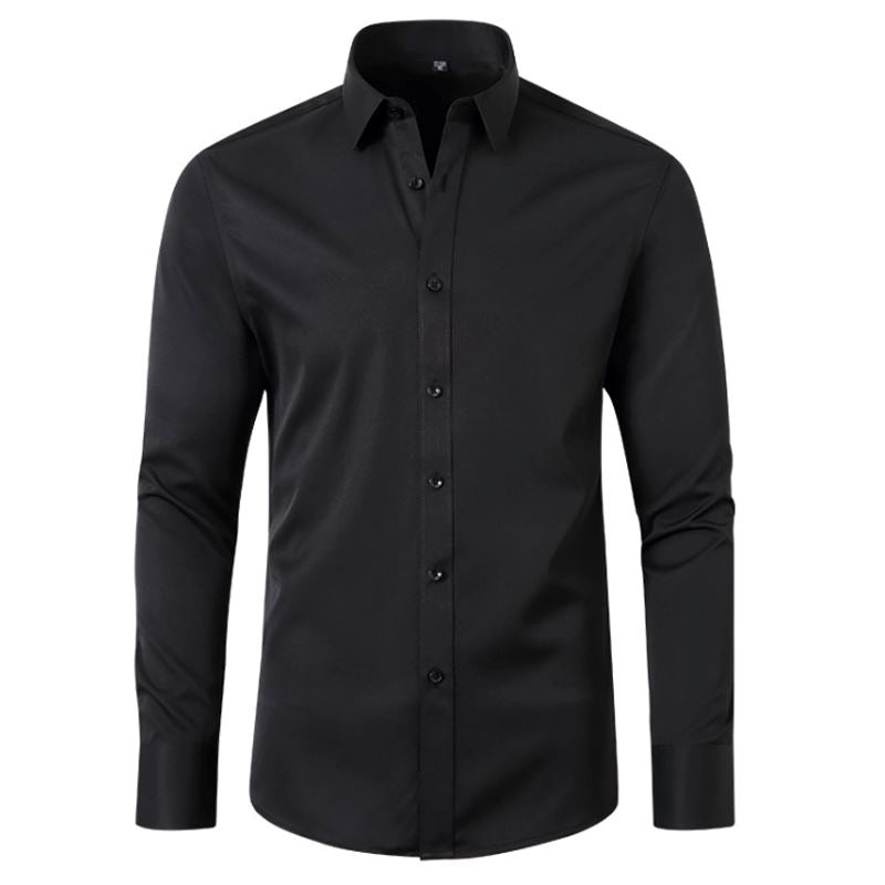 Camisa Masculina Flexível Elástica Confortável Tecido Poliéster