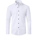 Camisa Masculina Flexível Elástica Confortável Tecido Poliéster