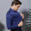 Camisa Masculina Flexível Elástica Confortável Tecido Poliéster