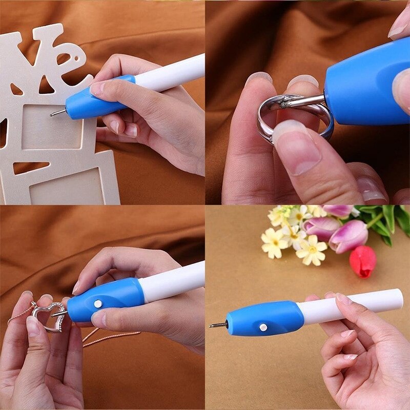 Caneta de Gravação Elétrica para Plástico Metal Vidro e Madeira