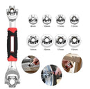 Chave Multifuncional Universal 48 em 1 com Cabeça Giratória 360° Reparo Doméstico Manutenção Completa