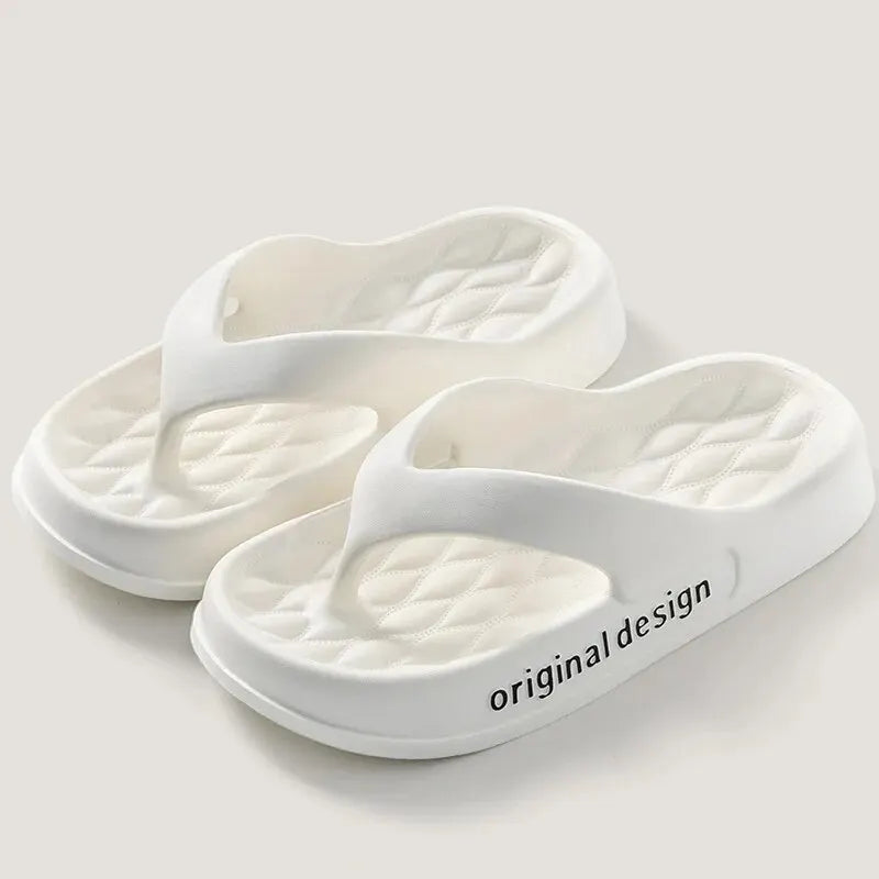 Chinelo Feminino de Plataforma Antiderrapantes para Estilo e Conforto em Casa