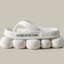 Chinelo Feminino de Plataforma Antiderrapantes para Estilo e Conforto em Casa