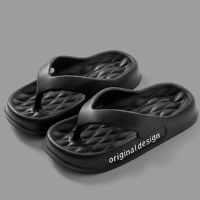 Chinelo Feminino de Plataforma Antiderrapantes para Estilo e Conforto em Casa