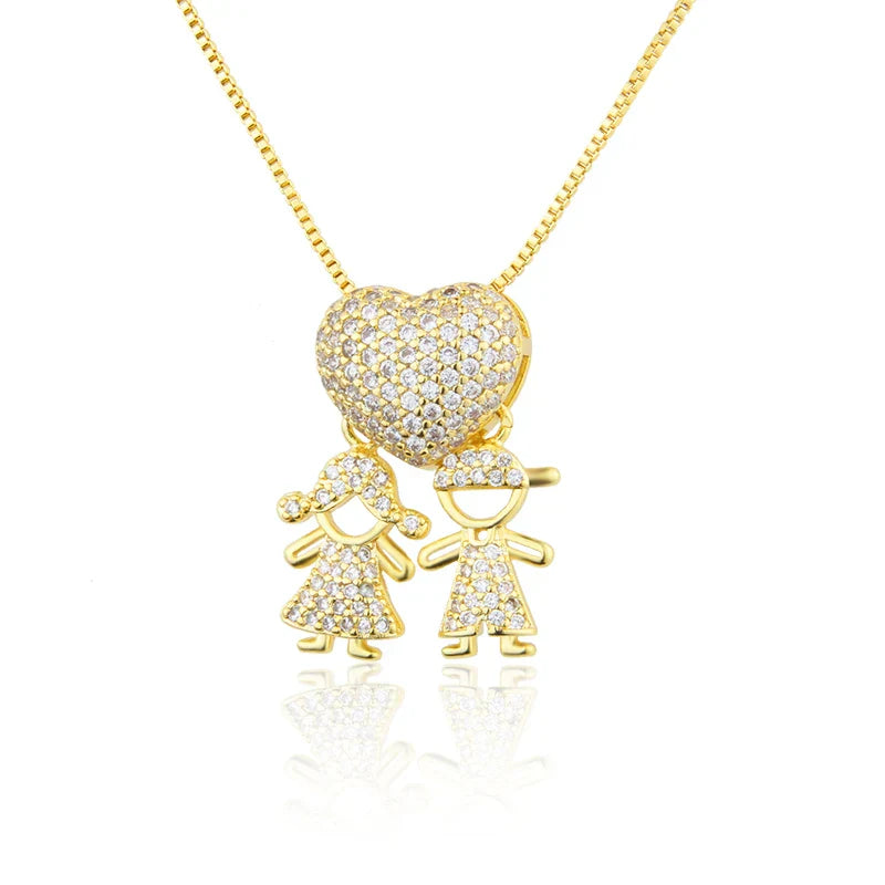 Colar Amor de Mãe Banhado a Ouro 18k