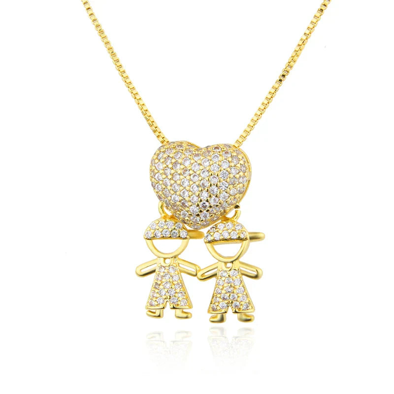 Colar Amor de Mãe Banhado a Ouro 18k