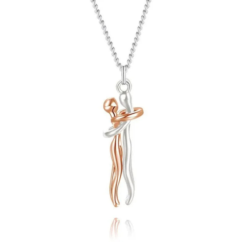Colar Casal Abraço Eterno Compre 1 e Leve 2 Colares