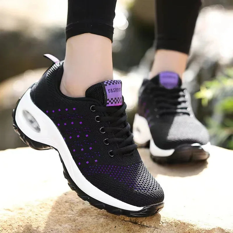 ComfortFlex Tênis Ortopédico Feminino Anti-Impacto para Caminhadas e Exercícios