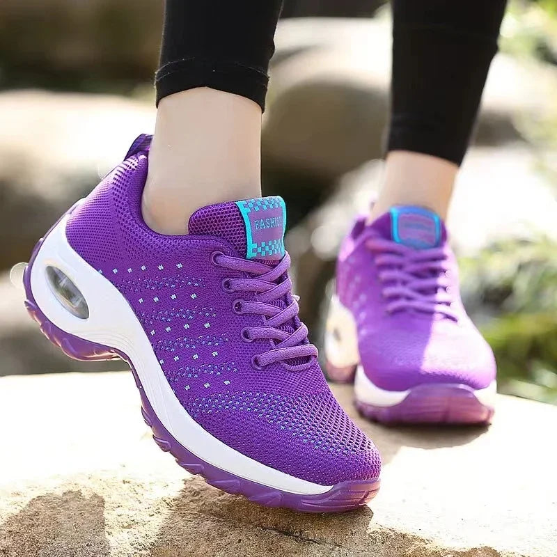 ComfortFlex Tênis Ortopédico Feminino Anti-Impacto para Caminhadas e Exercícios