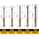 Conjunto de Brocas de Encaixe Multiuso 5 e 7 Peças Perfura Metal Azulejo Vidro Concreto Mármore Madeira e Chapa de Aço