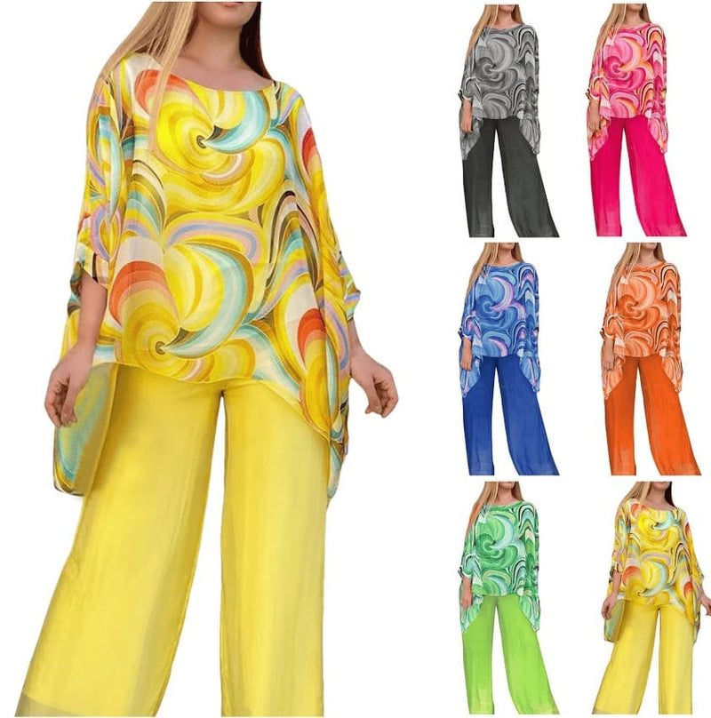 Conjunto Calça e Blusa Lauren Manga Rosa