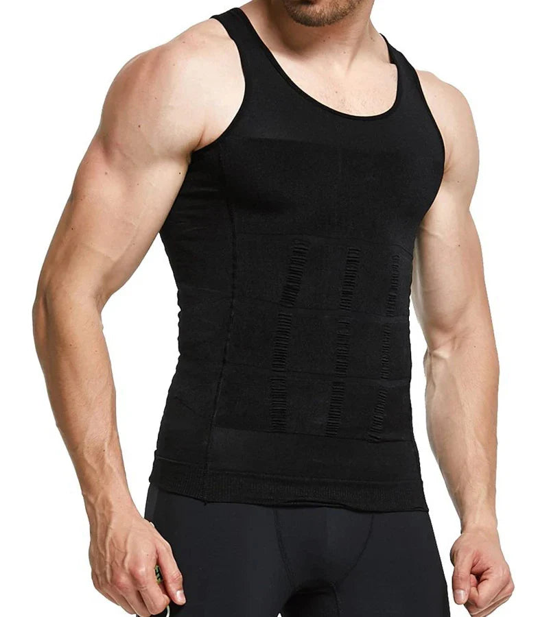 CoreFit Pro Camiseta Modeladora Masculina para Abdômen Definido e Postura Alinhada