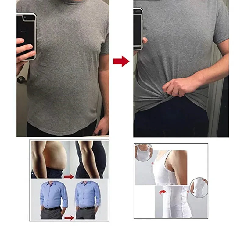 CoreFit Pro Camiseta Modeladora Masculina para Abdômen Definido e Postura Alinhada