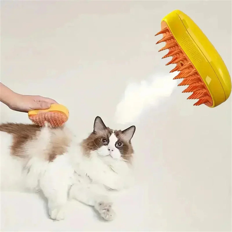 Escova 3 em 1 para Pets Banho Massagem e Remoção de Pelos