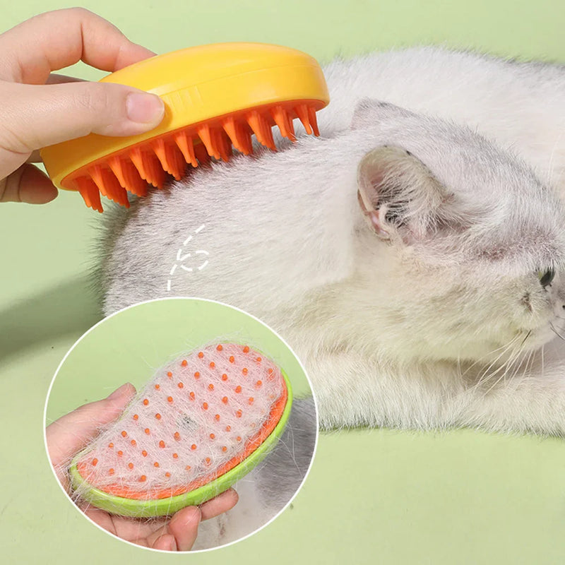 Escova 3 em 1 para Pets Banho Massagem e Remoção de Pelos