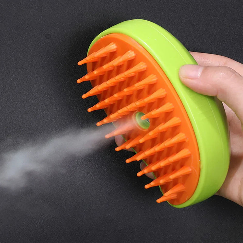 Escova 3 em 1 para Pets Banho Massagem e Remoção de Pelos