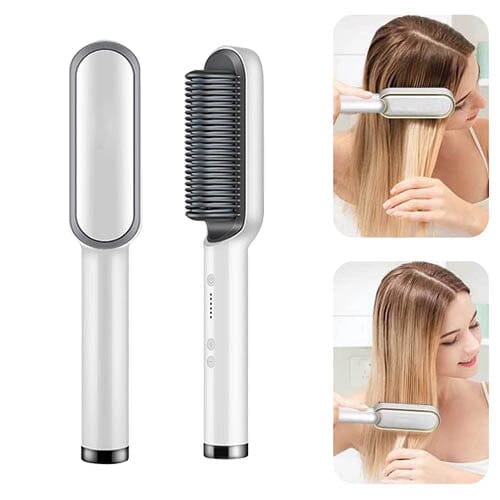Escova Alisadora MultiGlam 5 em 1 Alisamento Alinhamento Modelagem de Cachos Selagem de Cutículas e Anti Frizz