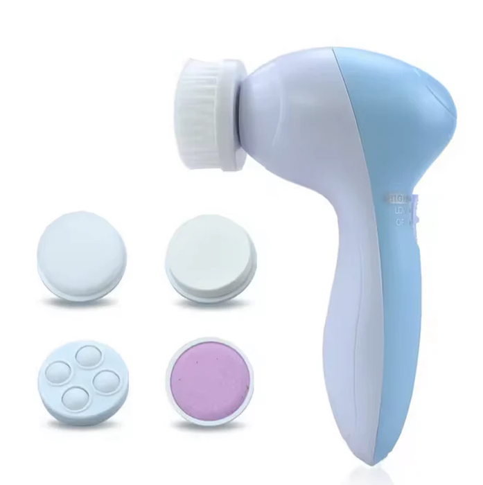 Escova de Limpeza e Esfoliação de Pele Facial 5 em 1 Reduz as Rugas