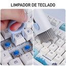 Escova de Limpeza Multifuncional para Teclado e Celular 7 em 1
