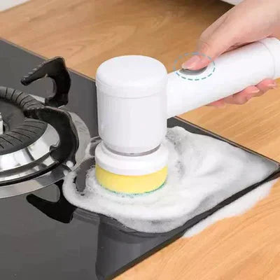 Escova Elétrica Portátil Rotativa Mágica Automática Carregamento USB 5 em 1