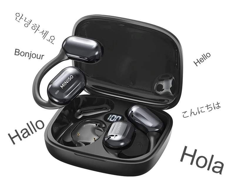 GlobaLink Pro Fone de Ouvido Bluetooth com Tradução Instantânea em 120 Idiomas