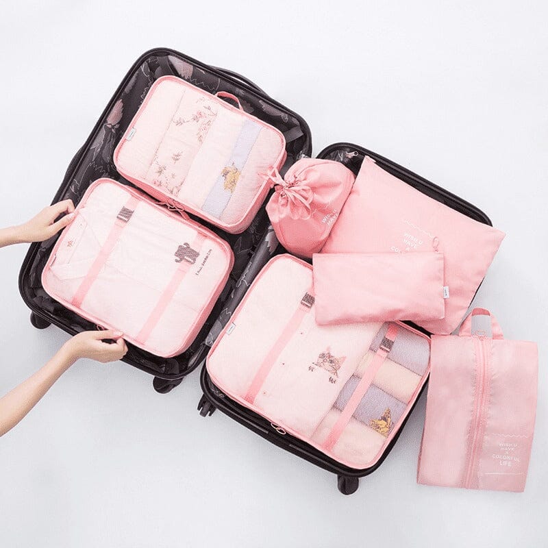Kit de Bolsas Organizadoras Para Mala de Viagem STORAGE BAG 7 Peças