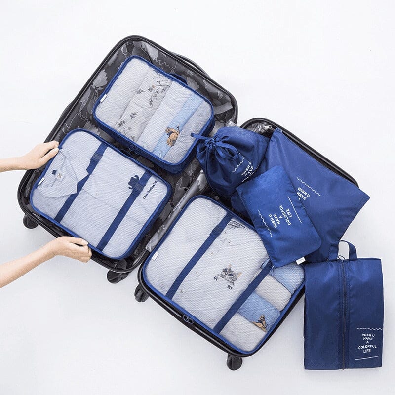 Kit de Bolsas Organizadoras Para Mala de Viagem STORAGE BAG 7 Peças