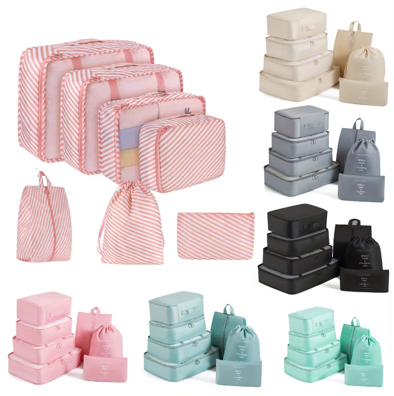 Kit de Bolsas Organizadoras Para Mala de Viagem STORAGE BAG 7 Peças