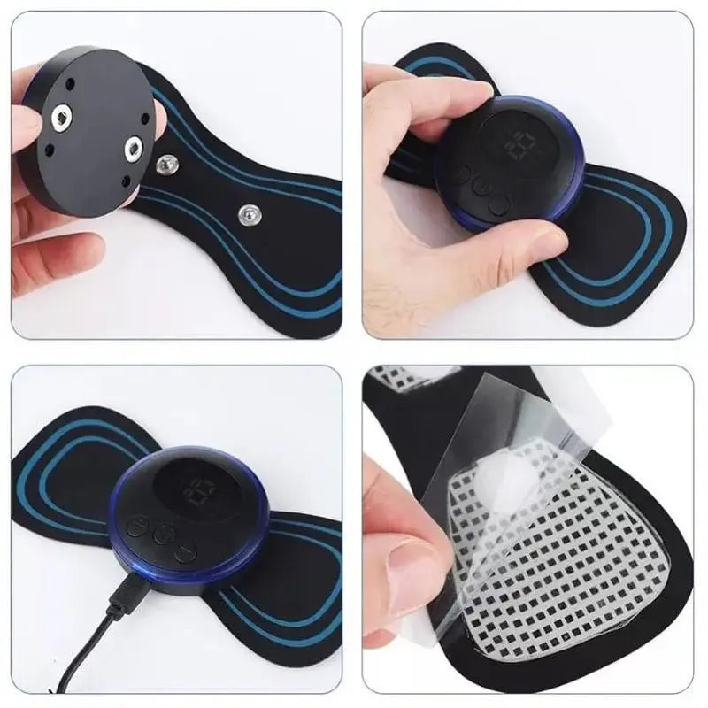 Kit de Massagem Portátil Massageador de Costas Pescoço e Pernas Mais Tapete para Pés