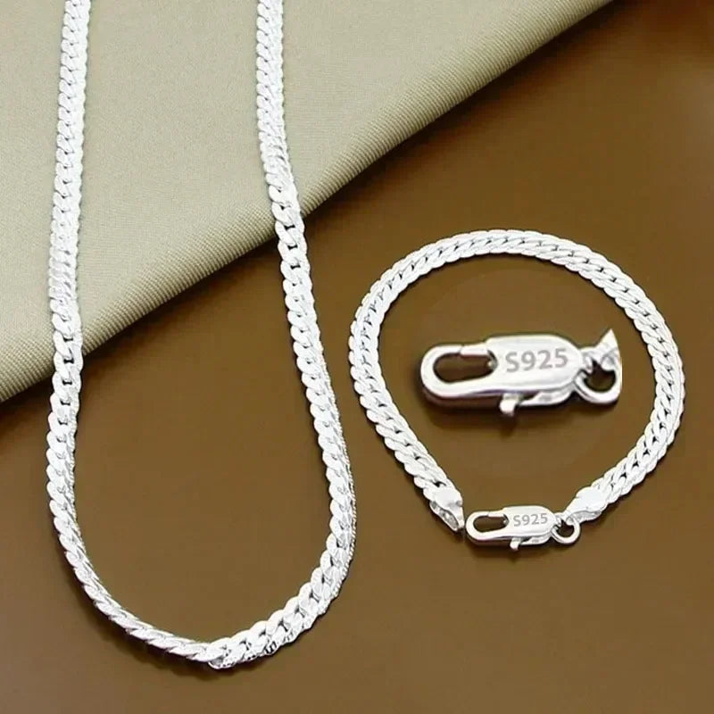 Kit Elevação Style Corrente e Pulseira em Prata 925 para Homens de Presença