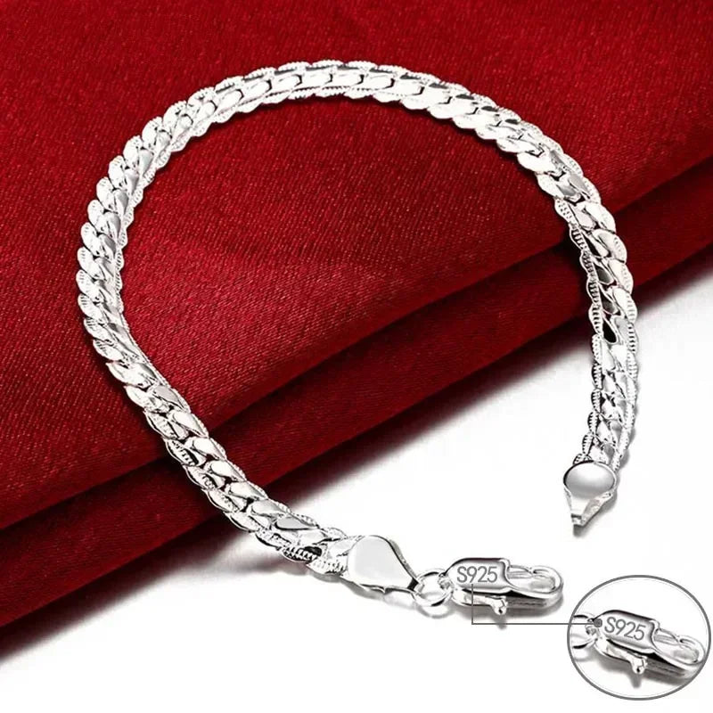 Kit Elevação Style Corrente e Pulseira em Prata 925 para Homens de Presença
