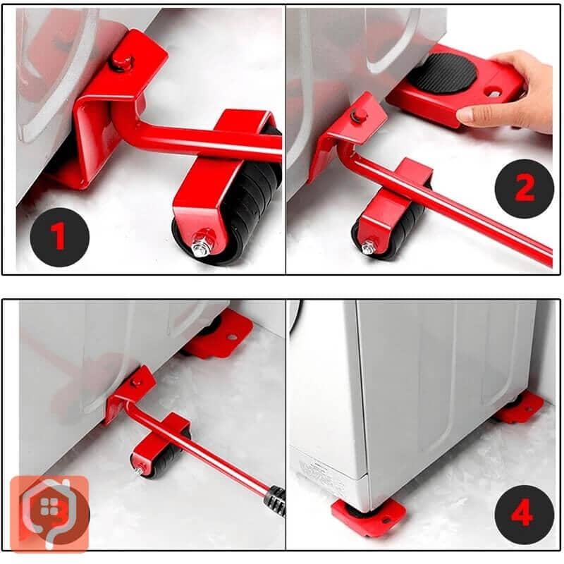 Kit Move Fácil Movedor de Móveis Profissional Transporte de Tudo 5 Peças