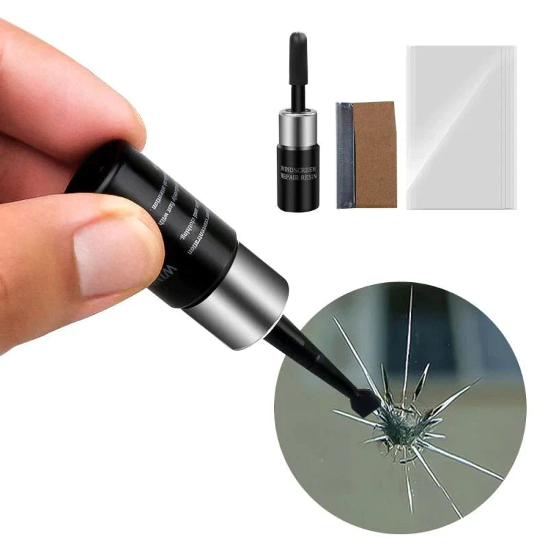 Kit Reparador Premium de Trincos de vidros e Para-brisa do Carro Vidro Novo de Novo  Nano Repair