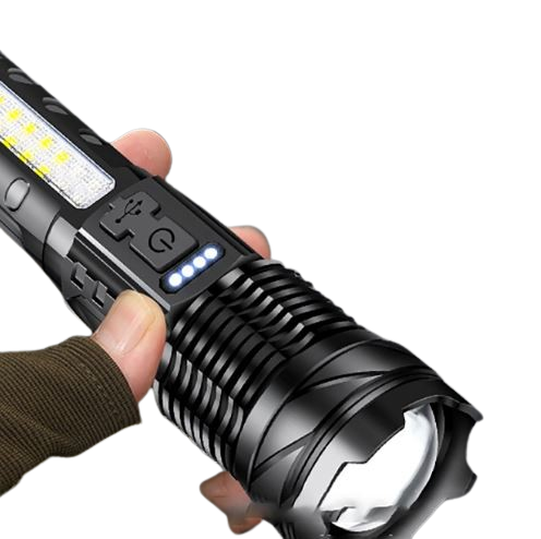 Lanterna Laser LED Titanium Ultra Poderosa Impermeável Recarregável USB